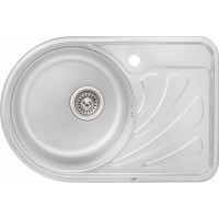 Кухонна мийка Qtap 6744L Satin 0,8 мм (QT6744LSAT08)