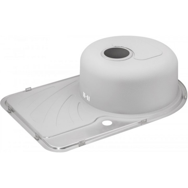 Кухонна мийка Qtap 6744L Satin 0,8 мм (QT6744LSAT08)