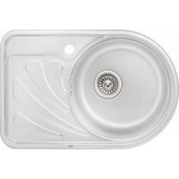 Кухонна мийка Qtap 6744R Satin 0,8 мм (QT6744RSAT08)