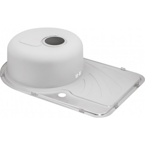 Кухонна мийка Qtap 6744R Satin 0,8 мм (QT6744RSAT08)