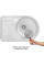 Кухонна мийка Qtap 6744R Satin 0,8 мм (QT6744RSAT08)