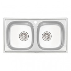 Кухонна мийка Qtap 7843 Micro Decor 0,8 мм (QT7843MICDEC08)