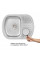 Кухонна мийка Qtap 6349 Micro Decor 0,8 мм (QT6349MICDEC08)