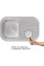Кухонна мийка Qtap 7448 Micro Decor 0,8 мм (QT7448MICDEC08)