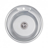 Кухонна мийка Lidz 490-A Decor 0,6 мм (LIDZ490А06DEC)