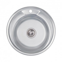 Кухонна мийка Lidz 490-A Decor 0,8 мм (LIDZ490ADEC)