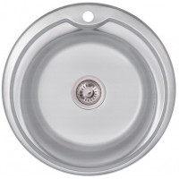Кухонна мийка Lidz 510-D Decor 0,6 мм (LIDZ510D06DEC)