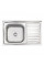 Кухонна мийка Lidz 5080-L Satin 0,8 мм (LIDZ5080LSAT8)