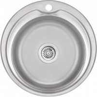 Кухонна мийка Lidz 510-D Micro Decor 0,8 мм (LIDZ510DEC)