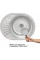 Кухонна мийка Lidz 5745 Micro Decor 0,8 мм (LIDZ5745MDEC)
