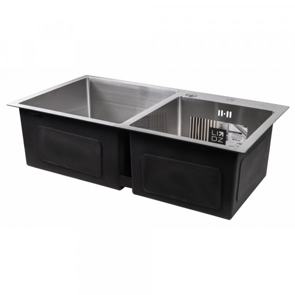 Кухонна мийка Lidz H7843 Brush 3.0/1.0 мм (LIDZH7843BRU3010)