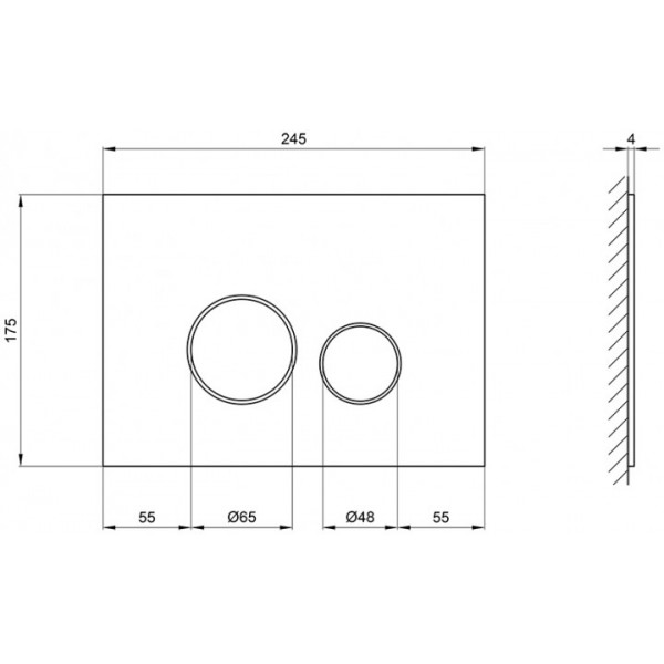 Кнопка для змиву Qtap Nest QT0111V1163GB