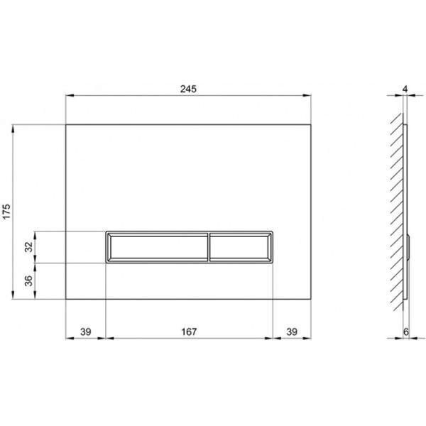 Кнопка для змиву Qtap Nest QT0111V1107GB