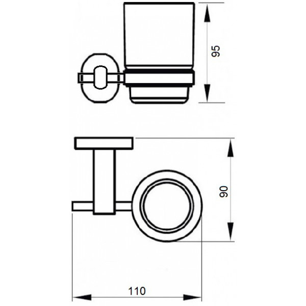 Склянка для ванної Q-tap Liberty BLM 1158
