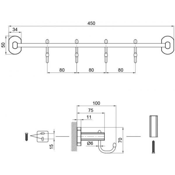 Гачок Q-tap Liberty BLM 1154-4