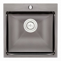 Кухонна мийка Qtap D5050BL 2.7/1.0 мм (QTD5050BLPVD10)