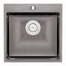 Кухонна мийка Qtap D5050BL 2.7/1.0 мм (QTD5050BLPVD10)