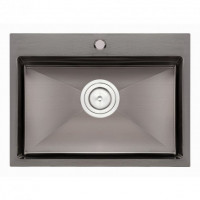 Кухонна мийка Qtap D5843BL 2.7/1.0 мм (QTD5843BLPVD10)