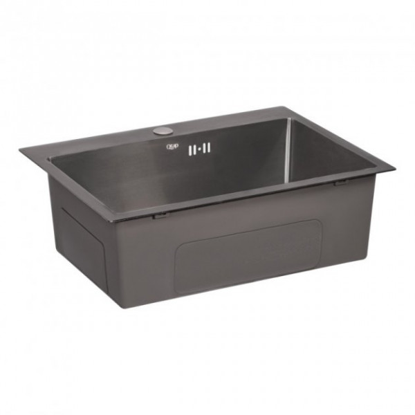 Кухонна мийка Qtap D5843BL 2.7/1.0 мм (QTD5843BLPVD10)