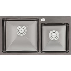 Кухонна мийка Qtap S7843BL 2.7/1.0 мм (QTS7843BRPVD10)