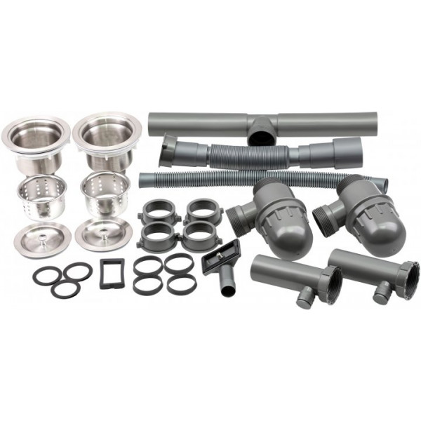 Кухонна мийка Qtap S7843BL 2.7/1.0 мм (QTS7843BRPVD10)