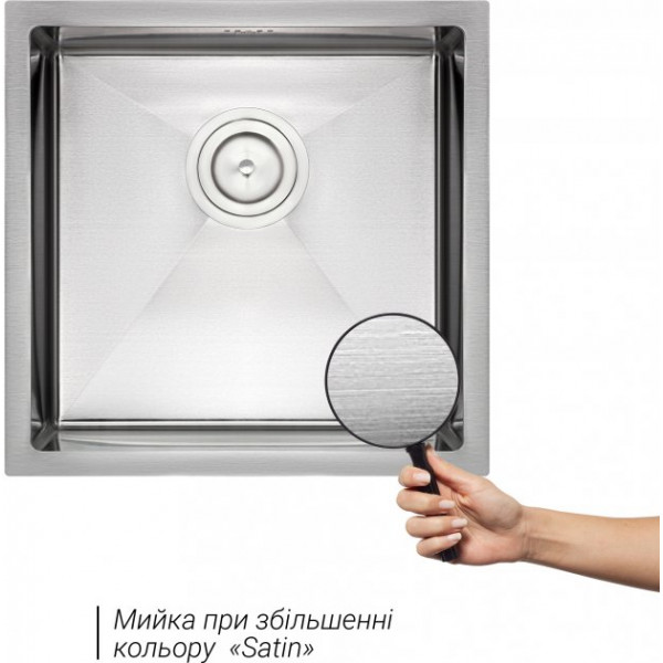 Кухонна мийка Qtap D4645 2.7/1.0 мм (QTD464510)