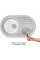 Кухонна мийка Qtap 7750 Satin 0,8 мм (QT7750SAT08)