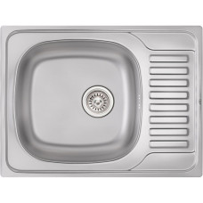 Кухонна мийка Qtap 6550 Satin 0,8 мм (QT6550SAT08)