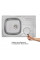 Кухонна мийка Qtap 7850 Micro Decor 0,8 мм (QT7850MICDEC08)