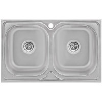 Кухонна мийка Lidz 5080 Decor 0,8 мм (LIDZ5080DEC08)