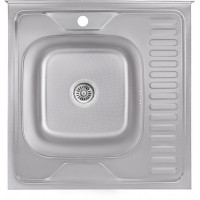 Кухонна мийка Lidz 6060-L Decor 0,6 мм (LIDZ6060LDEC06)