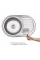 Кухонна мийка Lidz 7750 Micro Decor 0,6 мм (LIDZ7750DEC06)