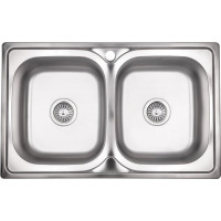 Кухонная мойка Lidz 7948 Decor 0,8 мм (LIDZ7948DEC08)