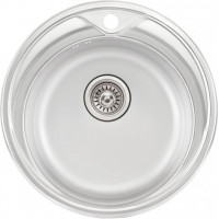 Кухонна мийка Qtap D510 Satin 0,8 мм (QTD510SAT08)