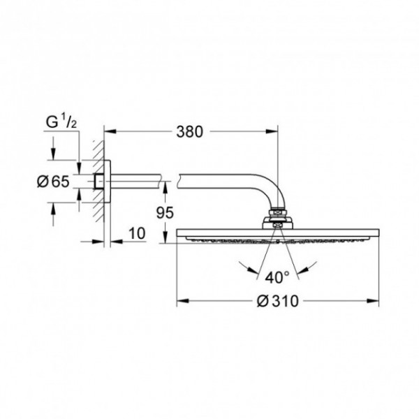 Grohe Rainshower Cosmopolitan 310 26056000