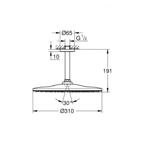 Grohe Rainshower Cosmopolitan 310 26560000