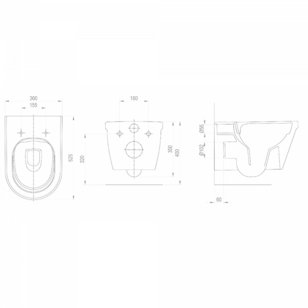 Унітаз RAVAK WC Chrome RimOff (X01651)