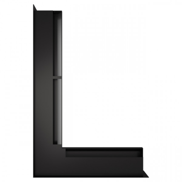 Вентиляційна решітка ліва SAVEN Loft Angle 60х400х600 чорна