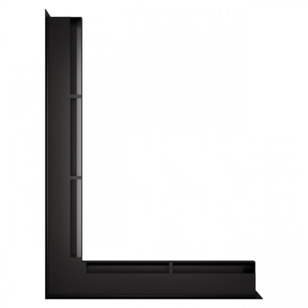 Вентиляційна решітка ліва SAVEN Loft Angle 60х600х800 чорна