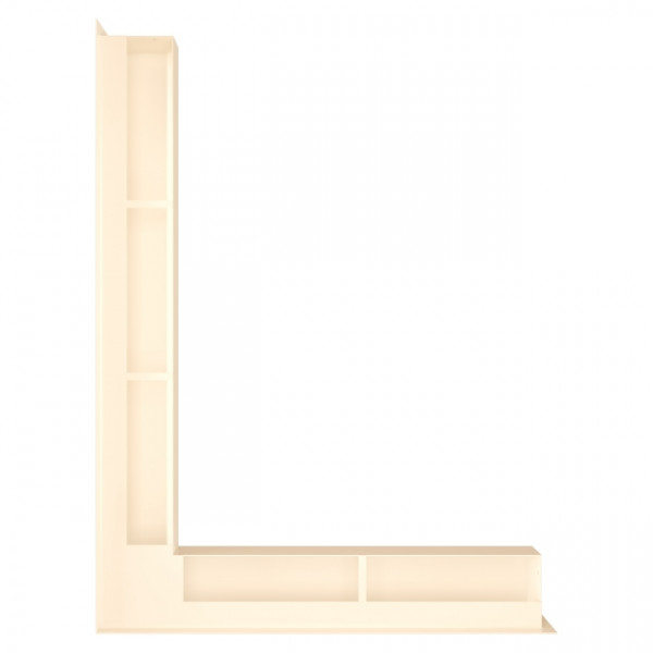 Вентиляційна решітка ліва SAVEN Loft Angle 90х600х800 кремова