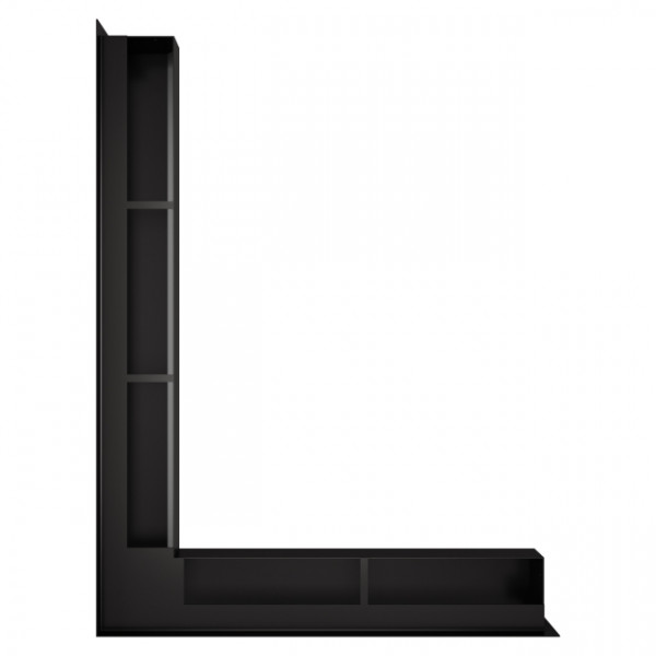 Вентиляційна решітка ліва SAVEN Loft Angle 90х600х800 чорна