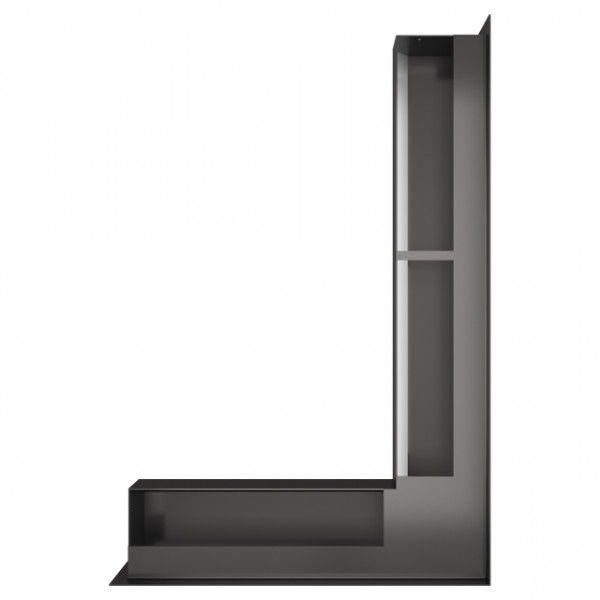 Вентиляційна решітка права SAVEN Loft Angle 60х600х400 гарфитова