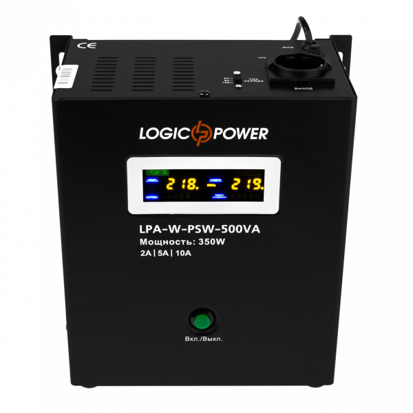 LogicPower LPA-W-PSW-500VA (350Вт) 2A/5A/10A з правильною синусоїдою 12V