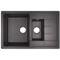 Кухонна мийка Lidz 780x495/200 BLA-03 (LIDZBLA03780495200)