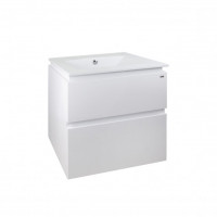 Комплект Qtap Albatross 605х725х460 White тумба підвісна + раковина