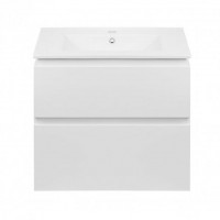 Комплект Qtap Albatross 710х725х460 White тумба підвісна + раковина