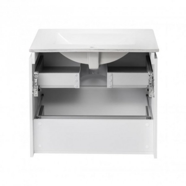 Комплект Qtap Albatross 710х725х460 White тумба підвісна + раковина