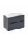 Комплект Qtap Scorpio 810х585х460 Graphite тумба підвісна + раковина