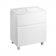 Комплект Qtap Albatross 810х825х460 White тумба підлогова + раковина