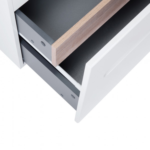 Тумба підвісна Qtap Virgo 800х580х437 White/Whitish oak QT1874TPА801W QT1874TPА801WWO 38953